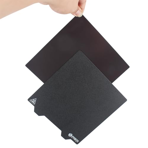 BCZAMD 3D Drucker Zubehör - 180mmX180mm Magnetticc Platform Sticker - Flex Build Plate Kit: Fitting Kingrooon KP3S Drucken PLA PLA + Filamente Beheizte Bett-Oberfläche Kommen mit 1,2 B-Seite von BCZAMD