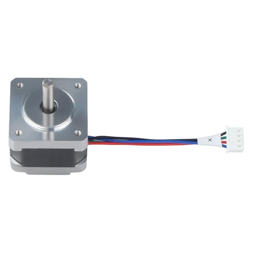 BCZAMD 3D Drucker Zubehör - 35 X-Achse Kompakt Progressiv Motor Ersatzteil: Kompatibel mit Tina2S Höhe 28±1mm Ausgangsachse Länge 20mm Drahtlänge 60mm Anschluss an XH2.54-4pin Gummigehäuse von BCZAMD
