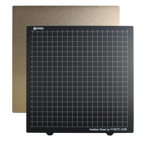 BCZAMD 3D Drucker Zubehör - 430×430mm Druckplatte - Kobra 2 Max Neptune 4 Max Druckbett: Beschichtung Texturiertes PEI mit glatter PET CF Oberfläche Flexfeder Stahlblech für Filament 1.75mm Plattform von BCZAMD