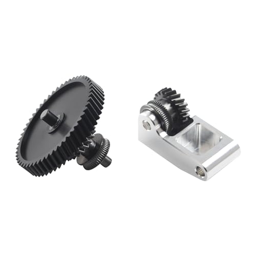 BCZAMD 3D Drucker Zubehör - P1P X1 Upgrade Extruder Gear - Print Stock Extrusion Head Replacement Part: Nanobeschichtetes Schraubenrad Kits Präzisionsgefrästes Lager CNC POM für Bambuuoolab Projekt von BCZAMD