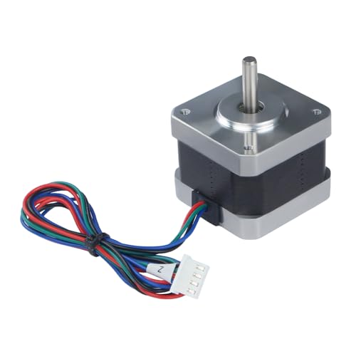BCZAMD 3D-Druckerzubehör - Tina2S Z-Achse Progressivmotor Ersatzteil: 42 Motorhöhe 34mm Abtriebswellenlänge 20mm Drahtlänge 460mm Anschluss XH2.54-4pin Gummischale Inline von BCZAMD
