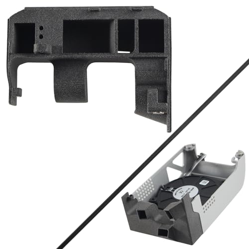 BCZAMD Bambuo Lab P1P X1 Upgraded 3D Drucker Teil Zubehör: Kühlung fließenden Lüfter Kanal Fasern Ersatz - Magnetische Radiator schwarz PA12 MJF Nylon Kits von BCZAMD