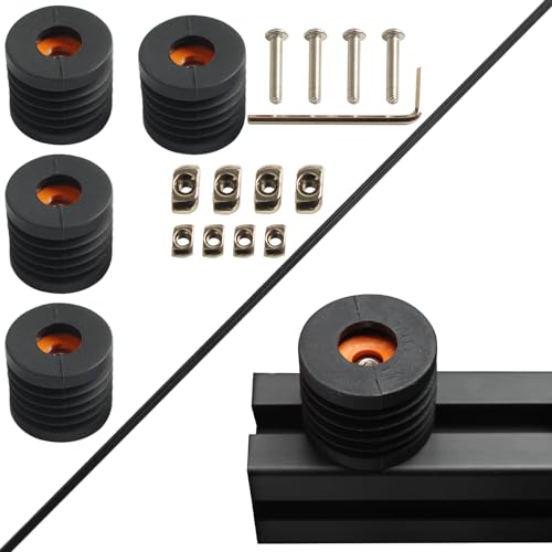 BCZAMD Ender 3 3D-Drucker Upgrade Zubehör Anti-Vibrations-Fuß-Pad - T-Slot 2020 Extrusion Gummimatte: Eingebaute solide Bett-Halterung für Prusa i3 Bambuolab X1 P1P P1S Voro2.4 CR10 Aluminium Profil von BCZAMD