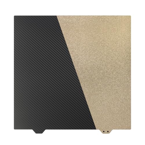 BCZAMD Ender7 3D Drucker Flext 280x280mm Bauplatte - Doppelseitiges glattes PET texturiertes PEI Federstahlblech: Hotbed Abdeckung Kein Magnticc Aufkleber für Filament 1.75mm PLA PETG 3D Druck Projekt von BCZAMD