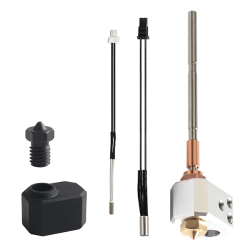BCZAMD Prusa i3 MK4 Druckkopf Kits - XL Hotend Ersatz: Nexttruder Heizblock Silikonsocke Messing gehärteter Stahl Düse 0.4mm Thermistor 24V 40W Heizpatrone - 3D Drucker Zubehör von BCZAMD