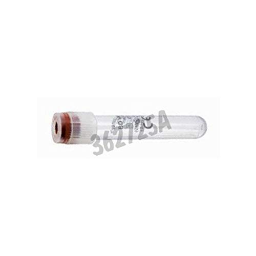 BD Medical 362725 Vacutainer PET Tube, trocken ohne Zusatzstoffe, weißer Verschluss, Papieretikett, 13 mm Ø, 75 mm Länge, 3 ml, 100 Stück von B&D