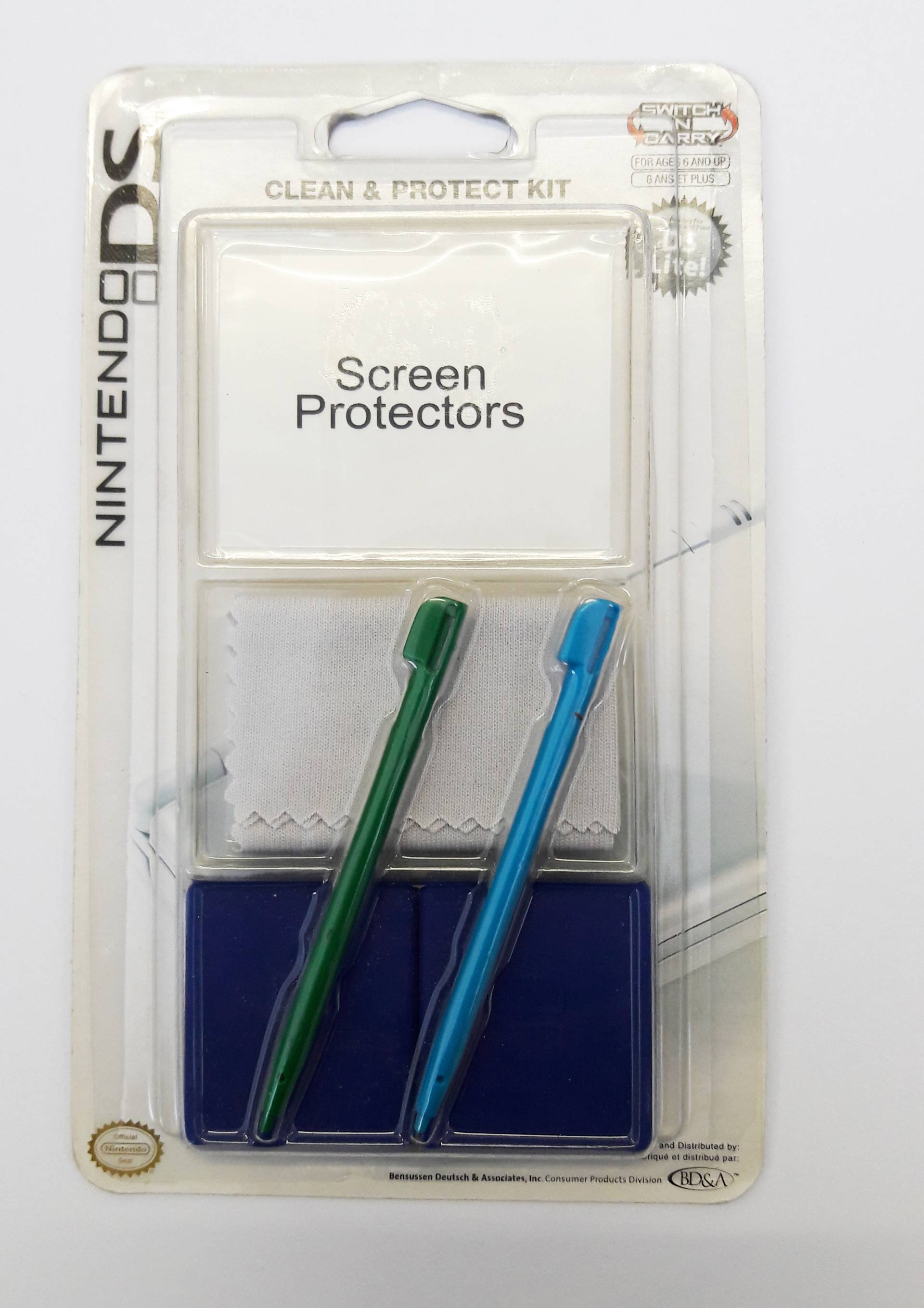 Nintendo DS Clean & Protect Kit - farblich sortiert von BD&A Bensussen Deutsch & Associates