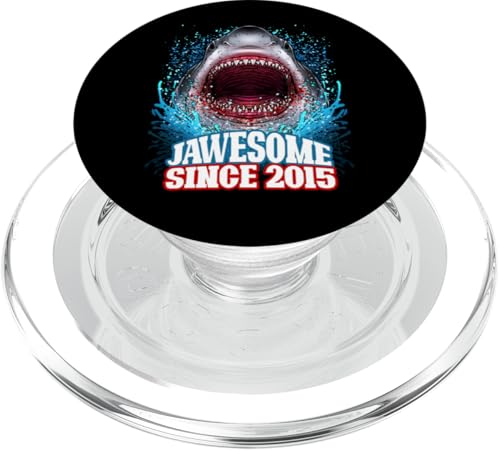 10. Geburtstag Jawesome Seit 2015 Shark 10 Jahre alt PopSockets PopGrip für MagSafe von BDAZ
