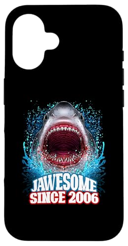 19. Geburtstag Jawesome Seit 2006 Shark 19 Jahre alt Hülle für iPhone 16 von BDAZ