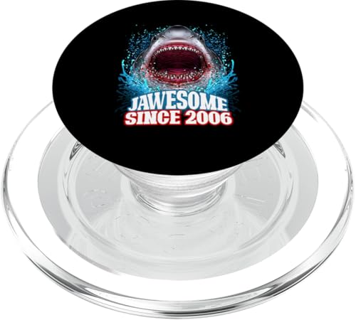 19. Geburtstag Jawesome Seit 2006 Shark 19 Jahre alt PopSockets PopGrip für MagSafe von BDAZ