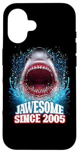 20. Geburtstag Jawesome Seit 2005 Shark 20 Jahre alt Hülle für iPhone 16 von BDAZ