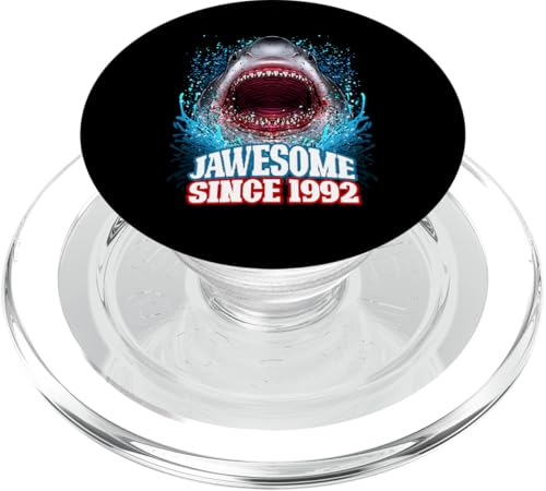 32. Geburtstag Jawesome Since 1992 Shark 32 Years Old PopSockets PopGrip für MagSafe von BDAZ