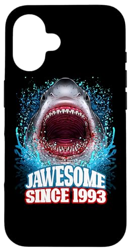 32. Geburtstag Jawesome Since 1993 Shark 32 Years Old Hülle für iPhone 16 von BDAZ