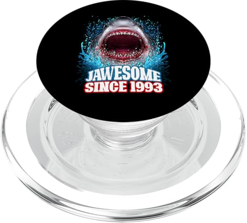32. Geburtstag Jawesome Since 1993 Shark 32 Years Old PopSockets PopGrip für MagSafe von BDAZ