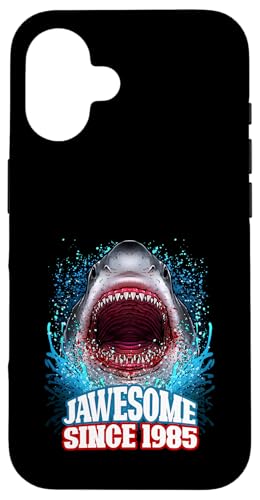 40. Geburtstag Jawesome Seit 1985 Shark 40 Jahre alt Hülle für iPhone 16 von BDAZ