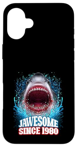 45. Geburtstag Jawesome Seit 1980 Shark 45 Jahre alt Hülle für iPhone 16 Plus von BDAZ