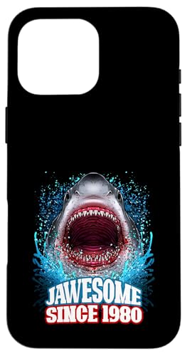 45. Geburtstag Jawesome Seit 1980 Shark 45 Jahre alt Hülle für iPhone 16 Pro Max von BDAZ