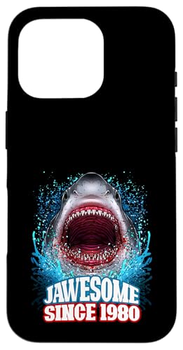 45. Geburtstag Jawesome Seit 1980 Shark 45 Jahre alt Hülle für iPhone 16 Pro von BDAZ