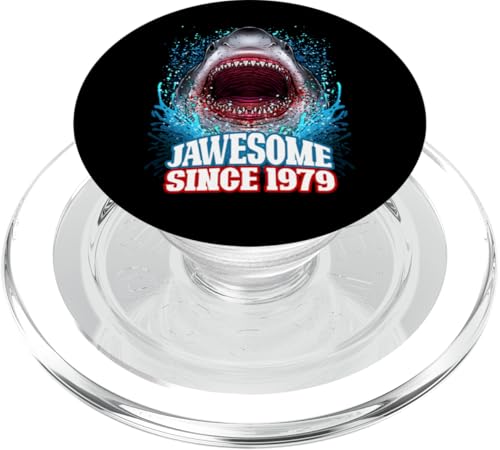 46. Geburtstag Jawesome Seit 1979 Shark 46 Jahre alt PopSockets PopGrip für MagSafe von BDAZ