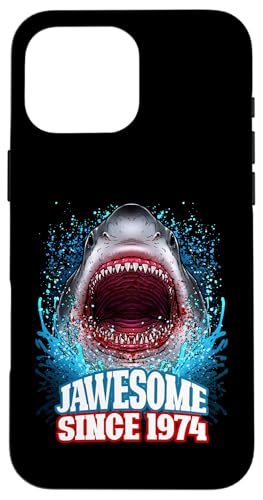 51. Geburtstag Jawesome Seit 1974 Shark, 51 Jahre alt Hülle für iPhone 16 Pro Max 51. Geburtstag Jawesome Seit 1974 Shark, 51 Jahre alt Hülle für iPhone 16 Pro Max von BDAZ