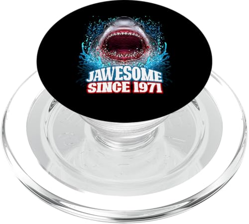 54. Geburtstag Jawesome Seit 1971 Shark 54 Jahre alt PopSockets PopGrip für MagSafe von BDAZ
