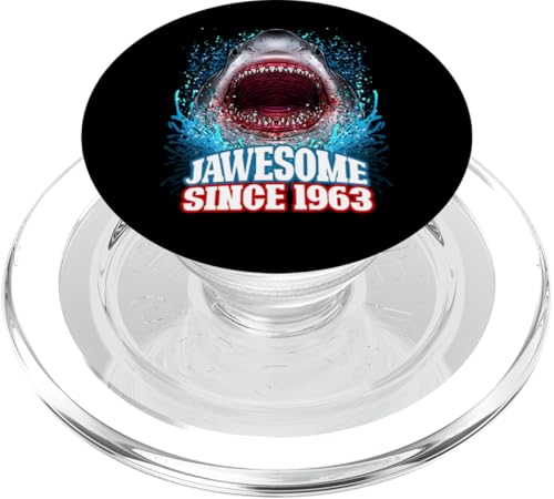 62. Geburtstag Jawesome Since 1963 Shark 62 Years Old PopSockets PopGrip für MagSafe von BDAZ