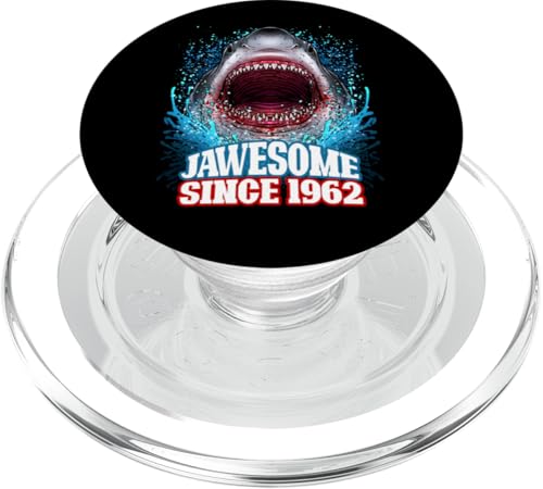 63. Geburtstag Jawesome Since 1962 Shark 63 Years Old PopSockets PopGrip für MagSafe von BDAZ