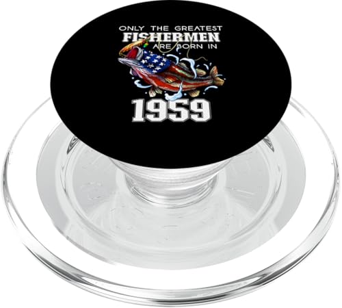 66. Geburtstag 1959 Fisherman Barsch Angeln 66 Jahre alt PopSockets PopGrip für MagSafe 66. Geburtstag 1959 Fisherman Barsch Angeln 66 Jahre alt PopSockets PopGrip für MagSafe von BDAZ