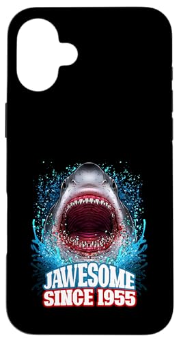 70. Geburtstag Jawesome Seit 1955 Shark 70 Jahre alt Hülle für iPhone 16 Plus von BDAZ
