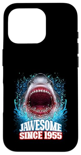 70. Geburtstag Jawesome Seit 1955 Shark 70 Jahre alt Hülle für iPhone 16 Pro 70. Geburtstag Jawesome Seit 1955 Shark 70 Jahre alt Hülle für iPhone 16 Pro von BDAZ