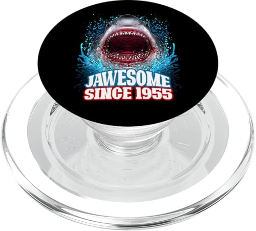 70. Geburtstag Jawesome Seit 1955 Shark 70 Jahre alt PopSockets PopGrip für MagSafe von BDAZ