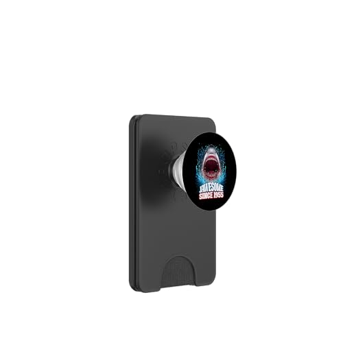 70. Geburtstag Jawesome Seit 1955 Shark 70 Jahre alt PopSockets PopWallet für MagSafe von BDAZ