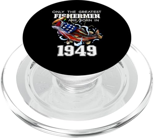 76. Geburtstag 1949 Fisherman Barsch Angeln 76 Jahre alt PopSockets PopGrip für MagSafe 76. Geburtstag 1949 Fisherman Barsch Angeln 76 Jahre alt PopSockets PopGrip für MagSafe von BDAZ