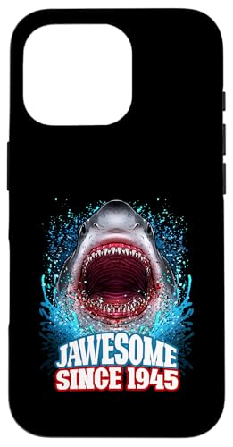 80. Geburtstag Jawesome Seit 1945 Shark 80 Jahre alt Hülle für iPhone 16 Pro 80. Geburtstag Jawesome Seit 1945 Shark 80 Jahre alt Hülle für iPhone 16 Pro von BDAZ