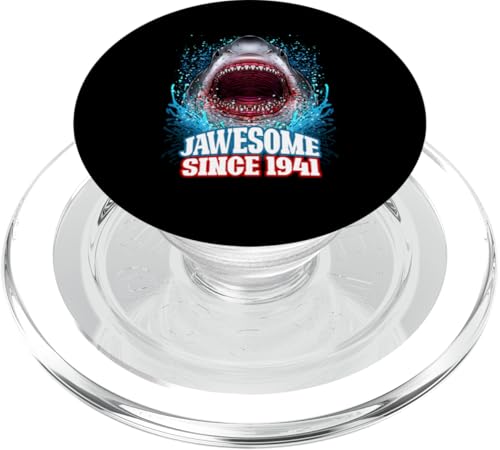 84. Geburtstag Jawesome Seit 1941 Shark 84 Jahre alt PopSockets PopGrip für MagSafe von BDAZ