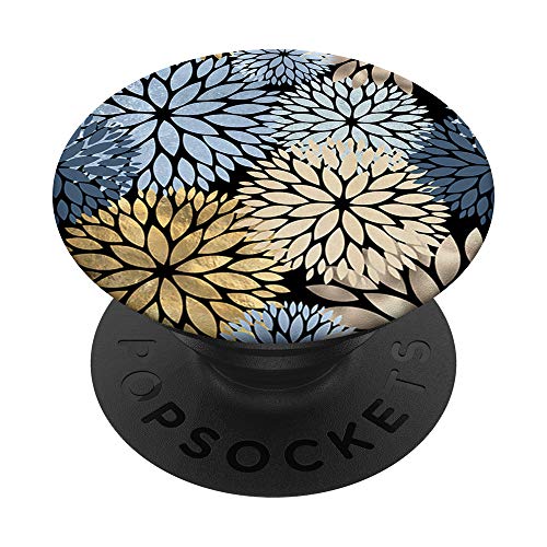Dahlien Blumen Blau Gelb Rosa Grau Trendige Frühling PopSockets mit austauschbarem PopGrip Dahlien Blumen Blau Gelb Rosa Grau Trendige Frühling PopSockets mit austauschbarem PopGrip von BDAZ