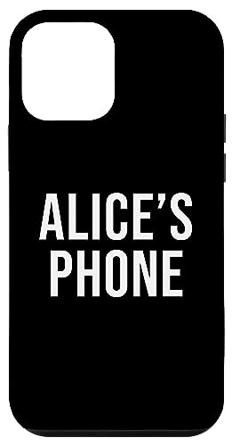 Hülle für iPhone 12 mini Alice 's Phone Schwarz Weiß Name Alice von BDAZ