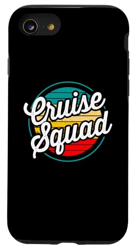 Hülle für iPhone SE (2020) / 7 / 8 Cruise Squad 2022 Retro Sonnenuntergang Strandurlaub Gruppe Matching von BDAZ