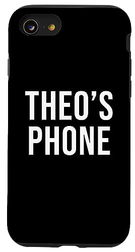 Hülle für iPhone SE (2020) / 7 / 8 Theo's Phone Schwarz Weiß Name Theo von BDAZ