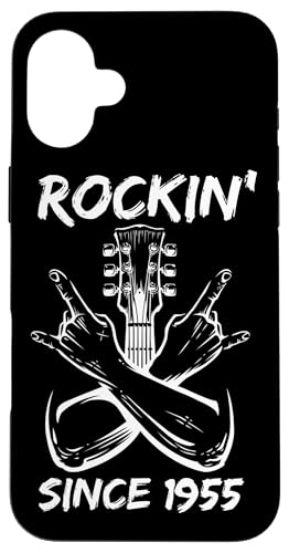 Rockin' Since 1955 Rock-Gitarre zum 70. Geburtstag, 70 Jahre alt Hülle für iPhone 16 Plus Rockin' Since 1955 Rock-Gitarre zum 70. Geburtstag, 70 Jahre alt Hülle für iPhone 16 Plus von BDAZ