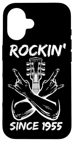 Rockin' Since 1955 Rock-Gitarre zum 70. Geburtstag, 70 Jahre alt Hülle für iPhone 16 Rockin' Since 1955 Rock-Gitarre zum 70. Geburtstag, 70 Jahre alt Hülle für iPhone 16 von BDAZ