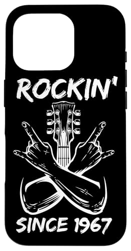 Rockin' Since 1967 Rockgitarre zum 58. Geburtstag, 58 Jahre alt Hülle für iPhone 16 Pro Rockin' Since 1967 Rockgitarre zum 58. Geburtstag, 58 Jahre alt Hülle für iPhone 16 Pro von BDAZ