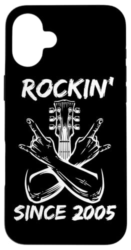 Rockin' Since 2005 Rockgitarre zum 20. Geburtstag 20 Jahre alt Hülle für iPhone 16 Plus Rockin' Since 2005 Rockgitarre zum 20. Geburtstag 20 Jahre alt Hülle für iPhone 16 Plus von BDAZ