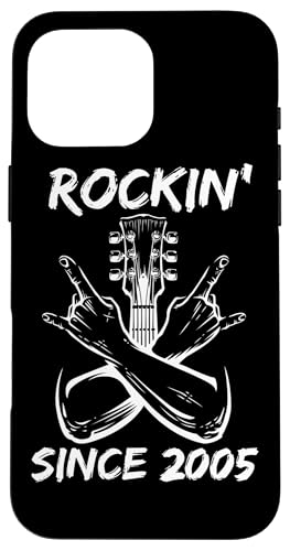 Rockin' Since 2005 Rockgitarre zum 20. Geburtstag 20 Jahre alt Hülle für iPhone 16 Pro Max von BDAZ