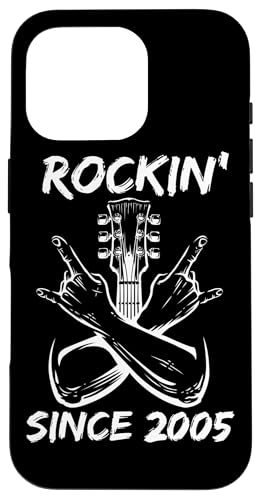 Rockin' Since 2005 Rockgitarre zum 20. Geburtstag 20 Jahre alt Hülle für iPhone 16 Pro Rockin' Since 2005 Rockgitarre zum 20. Geburtstag 20 Jahre alt Hülle für iPhone 16 Pro von BDAZ