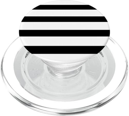 Schwarz Weiß Streifen Gestreift Modern Einfaches Muster PopSockets PopGrip für MagSafe Schwarz Weiß Streifen Gestreift Modern Einfaches Muster PopSockets PopGrip für MagSafe von BDAZ