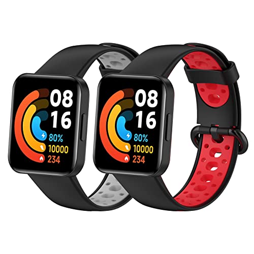 BDIG 3 Pcs Kompatibel Für Xiaomi Mi Watch Lite 2 Armband Redmi Watch 2, Sport Silikon Uhrenarmband Redmi Watch Lite 2 Armband Smartwatch Ersatzarmband Xiaomi Watch 2 von BDIG