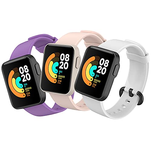 BDIG 3 Pcs Kompatibel Für Xiaomi Mi Watch Lite Armband Redmi Watch, Sport Silikon Uhrenarmband Redmi Watch Armband Smartwatch Ersatzarmband Xiaomi Mi Watch Lite von BDIG