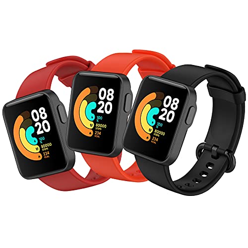 BDIG 3 Pcs Kompatibel Für Xiaomi Mi Watch Lite Armband Redmi Watch, Sport Silikon Uhrenarmband Redmi Watch Armband Smartwatch Ersatzarmband Xiaomi Mi Watch Lite von BDIG