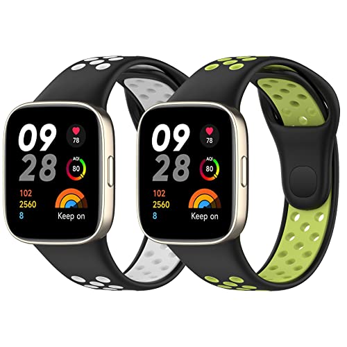 BDIG Kompatibel Für Xiaomi Redmi Watch 3 Armband, Sport Silikon Uhrenarmband Xiaomi Watch 3 Armband Smartwatch Ersatzarmband mit Redmi Watch 3 von BDIG